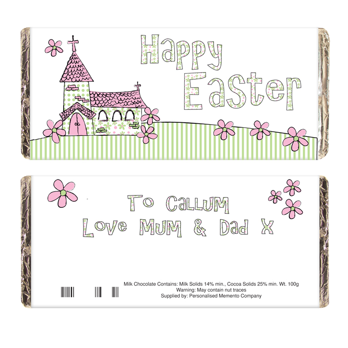 Church Easter Chocolate Bar